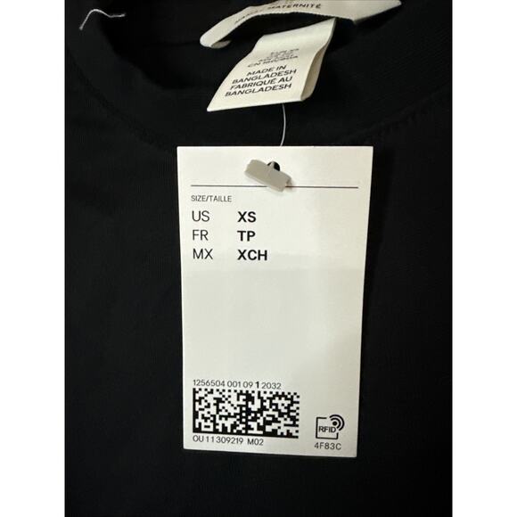 H&M Maternity T-Shirt Dress, Black, XS - Picture 2 of 4